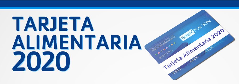 TARJETA ALIMENTARIA FOLLETO