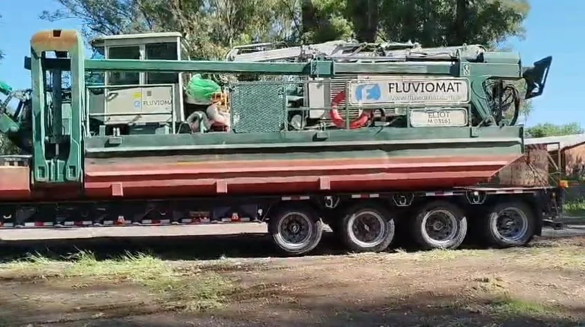 RN 1V09 - ARRIBO DRAGA PARA LIMPIEZA PUENTE CARCARAÑA - 31-3-26